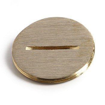Lew Electric 1.25" Brass Screw Plug for SWB-2 and SWB-4 Covers