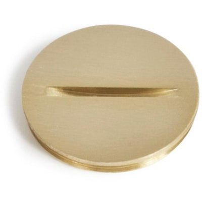 Lew Electric 6215 1.5" Brass Screw Plug Cover for PB Floor Boxes