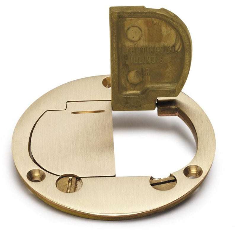 Lew Electric DFB-LR Two Hinged Brass Cover for 32 Series Boxes