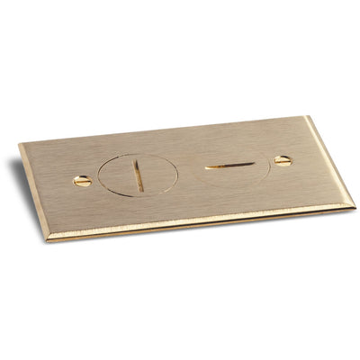 Lew Electric RRP-2-BR Cover for RRP-1 and SWB-1 Floor Boxes - Brass