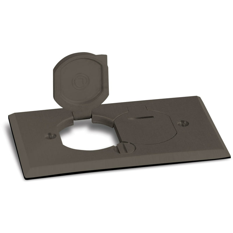 Lew Electric RRP-2-LR-DBR Cover for RRP-2 & SWB-2 Floor Boxes, Bronze