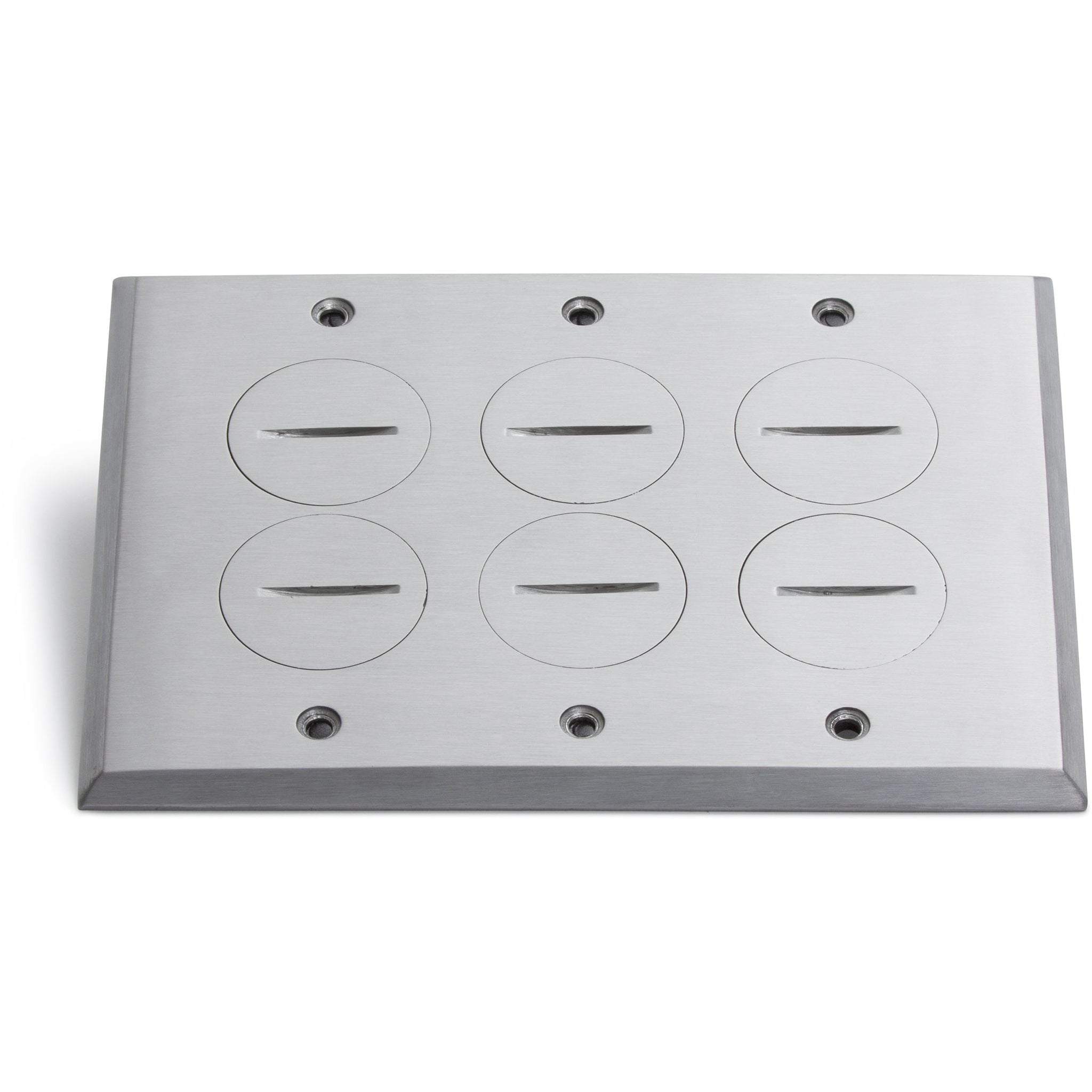 Lew Electric PB3-SPA 3 Duplex Plastic Floor Box, Screw Plugs